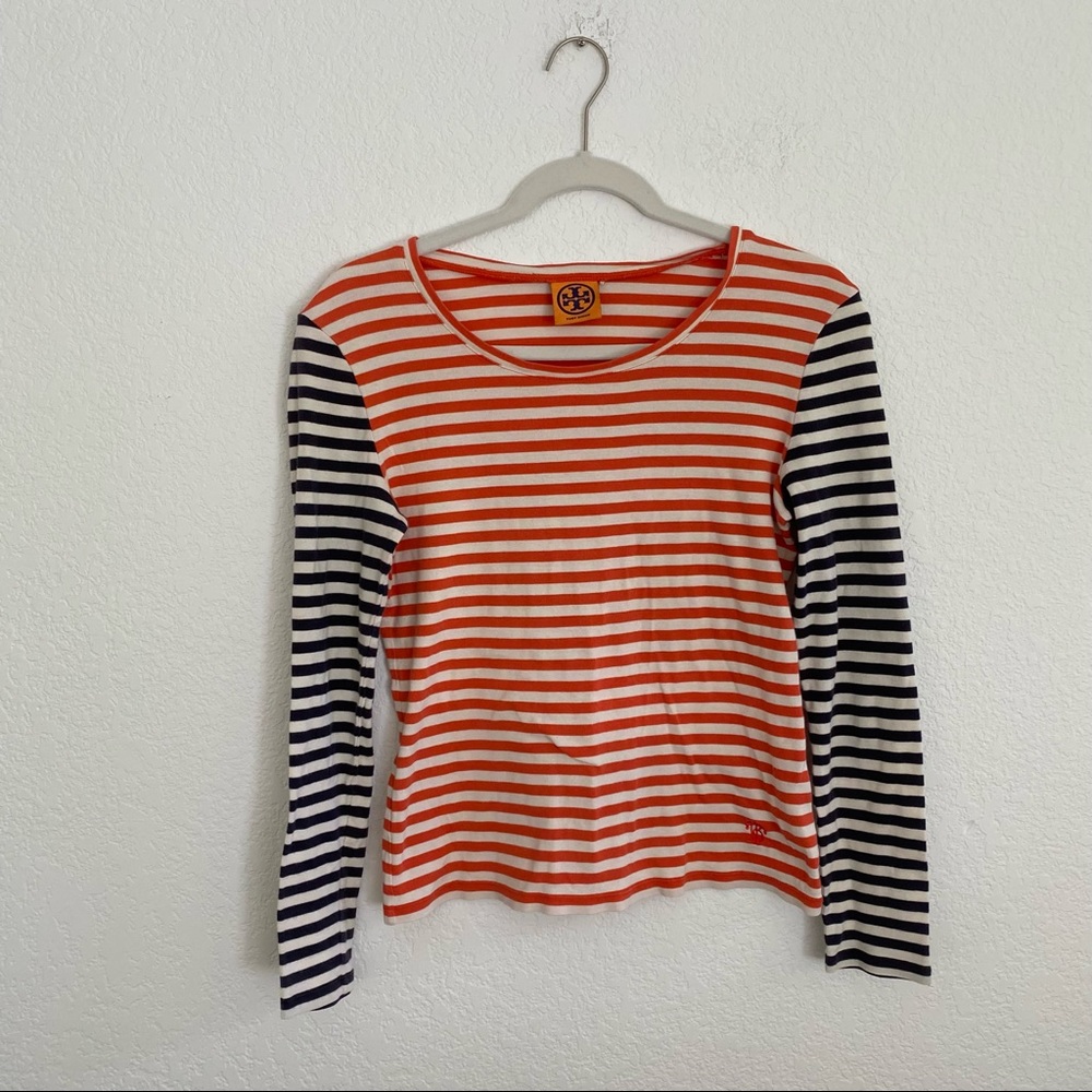TORY BURCH Women’s Striped Long-Sleeved Cotton Shirt